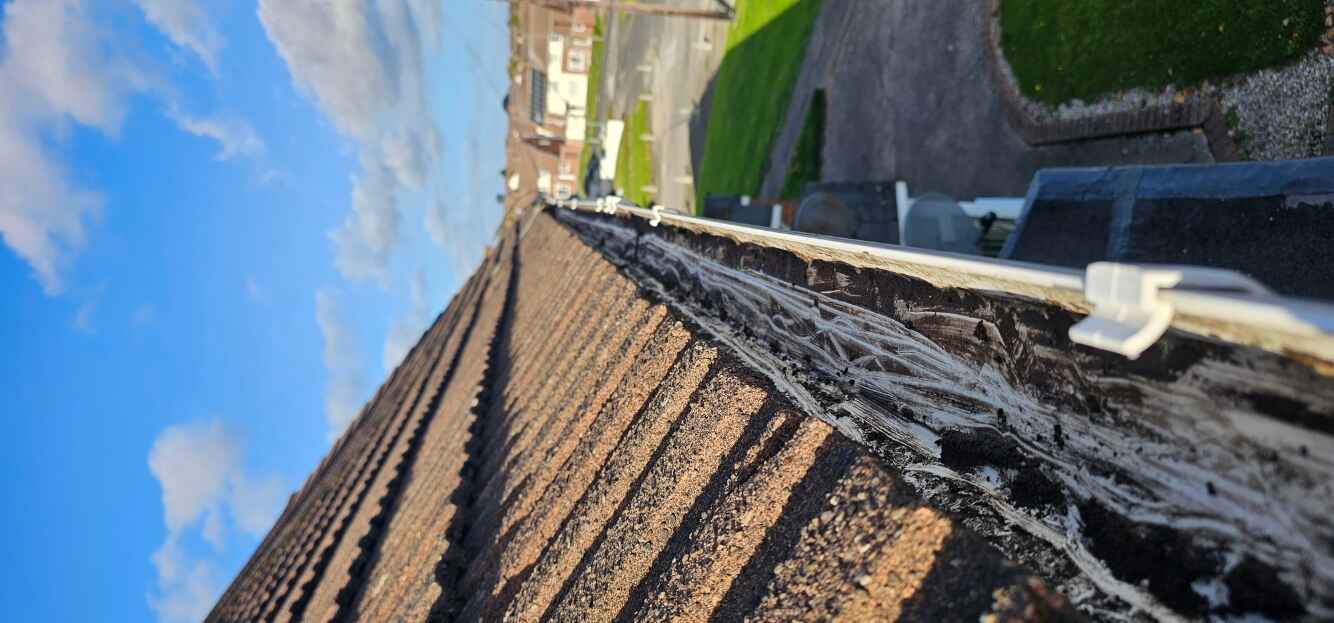 Clean gutter after professional clearing