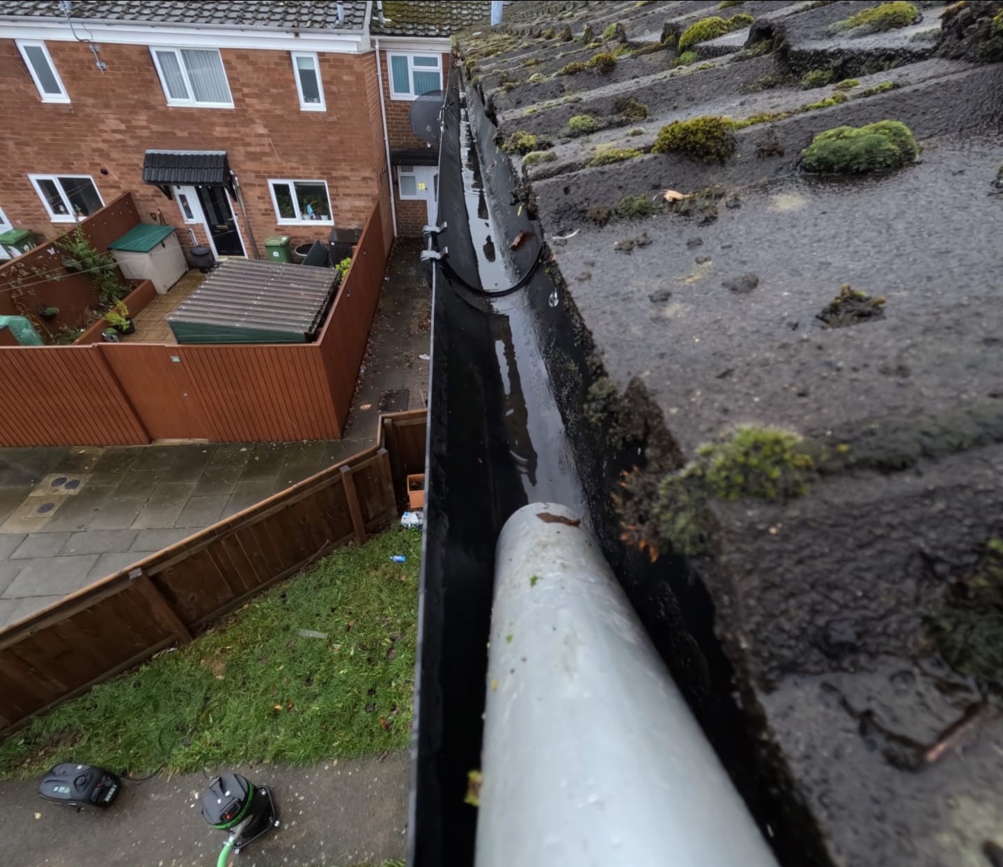 Professional gutter cleaning being carried out on a home in Middlesbrough