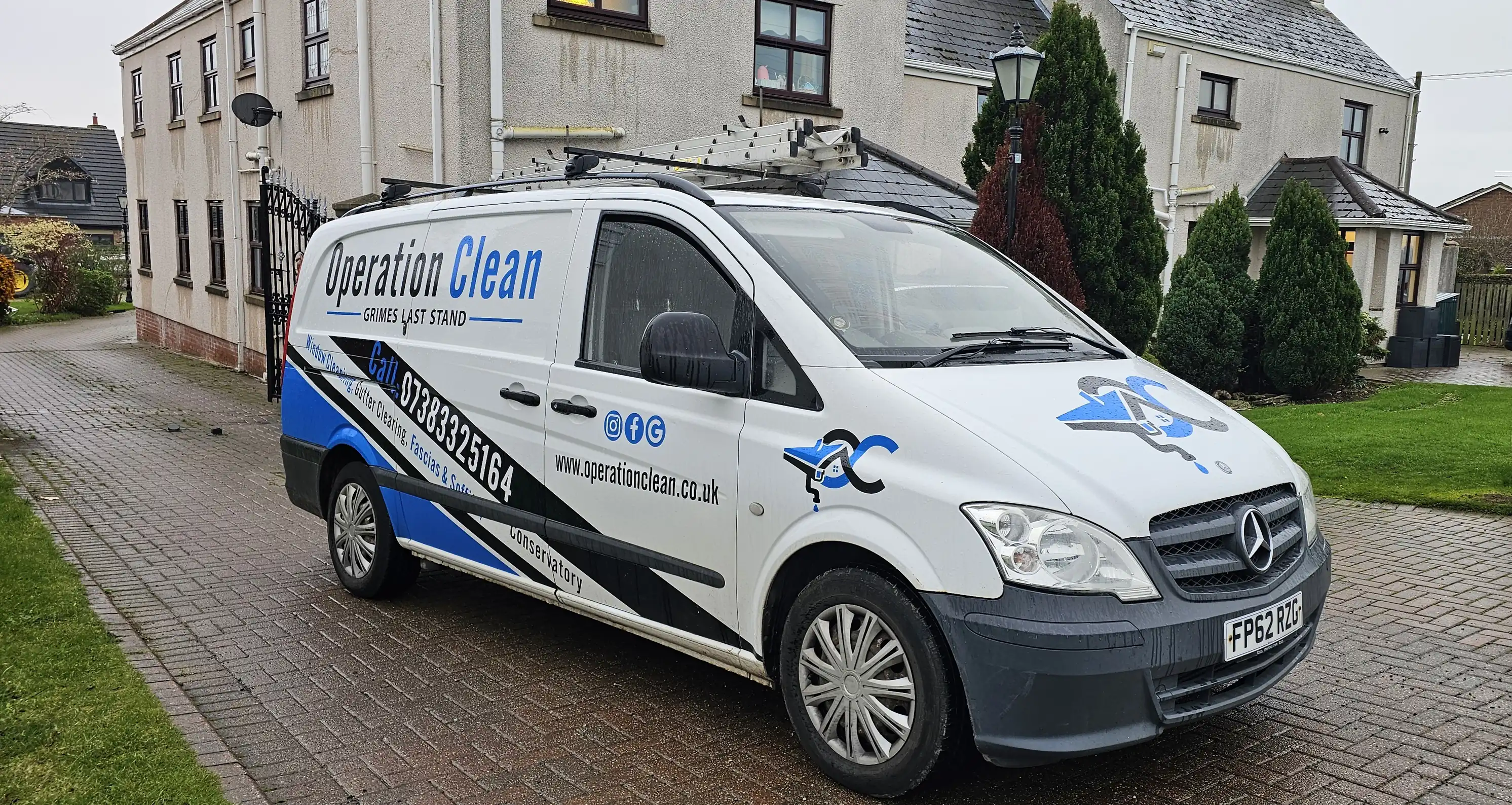Crystal Clear Window Cleaning van